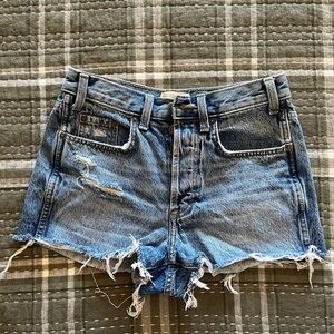 Distressed Denim Women Shorts